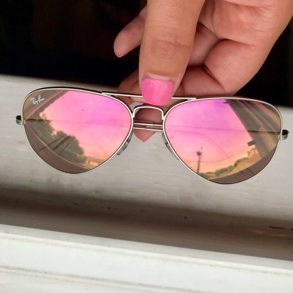 Pink/Rose Gold Ray-Band Aviators - Picture 8 of 8